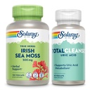 SOLARAY Irish Sea Moss in popolno čiščenje sečne kisline - Wellness and Joint Health Bundle w/Naravno pojavlja vitamine, minerale, žive bakterije, Plus Tart Cherry, Kurkuma in zelena semena, 100/60ct