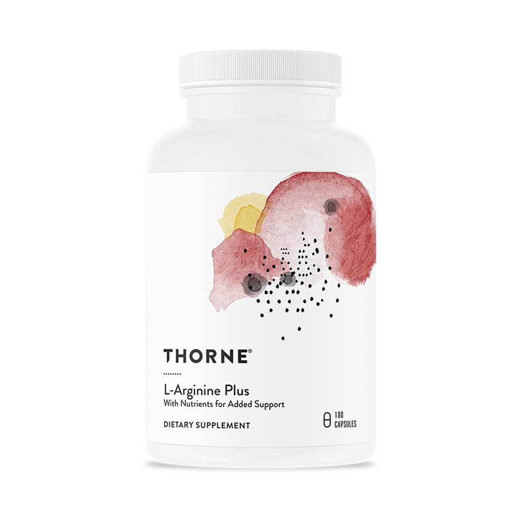 THORNE - L-Arginin Plus - kofaktorji trajnega sproščanja v podporo delovanju srca, proizvodnji dušikovega oksida in optimalnemu pretoku krvi* - 60 serverjev