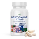 VHC Vitamin B1 Benfotiamin 600mg dodatek- 5X čas maščobe-toplotni vitamin B1 Max Boost Biorazpoložljivi Tiamin B1 Ravni-120 Veggie kapsule,Non-GMO, Soy Free- Made in USA