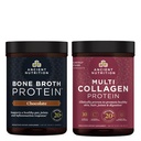 Ancient Nutrition Multi colagen Protein Powder, brez arome, 45 Serving + Kost Broth Protein Powder, Čokolada, 20 Serving