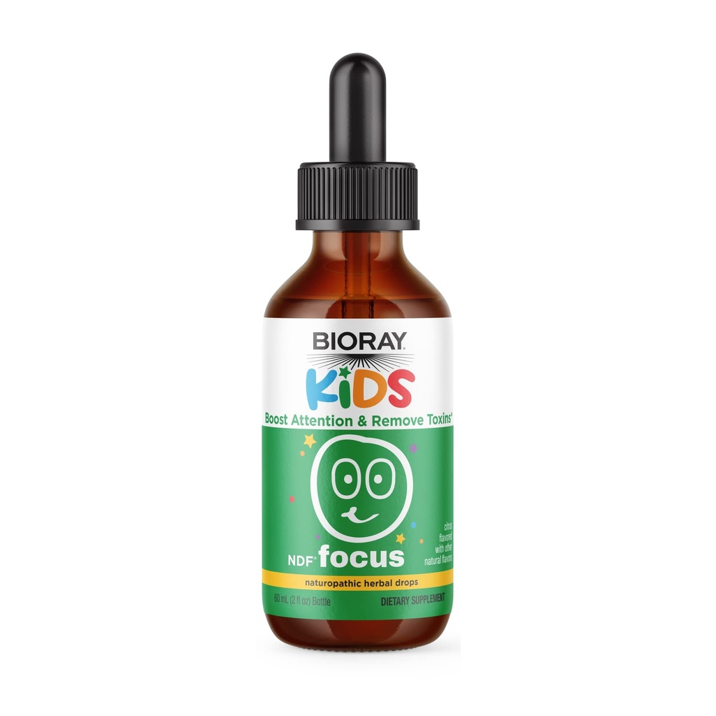 BIORAY otroci NDF Focus, Citrus - 2 fl oz - podpira kognitivne funkcije, izboljšuje jasnost in spodbuja stabilne ravni energije - ne-GMO, vegetarijanci, Gluten brezplačno - 1-2 Mesec dobave
