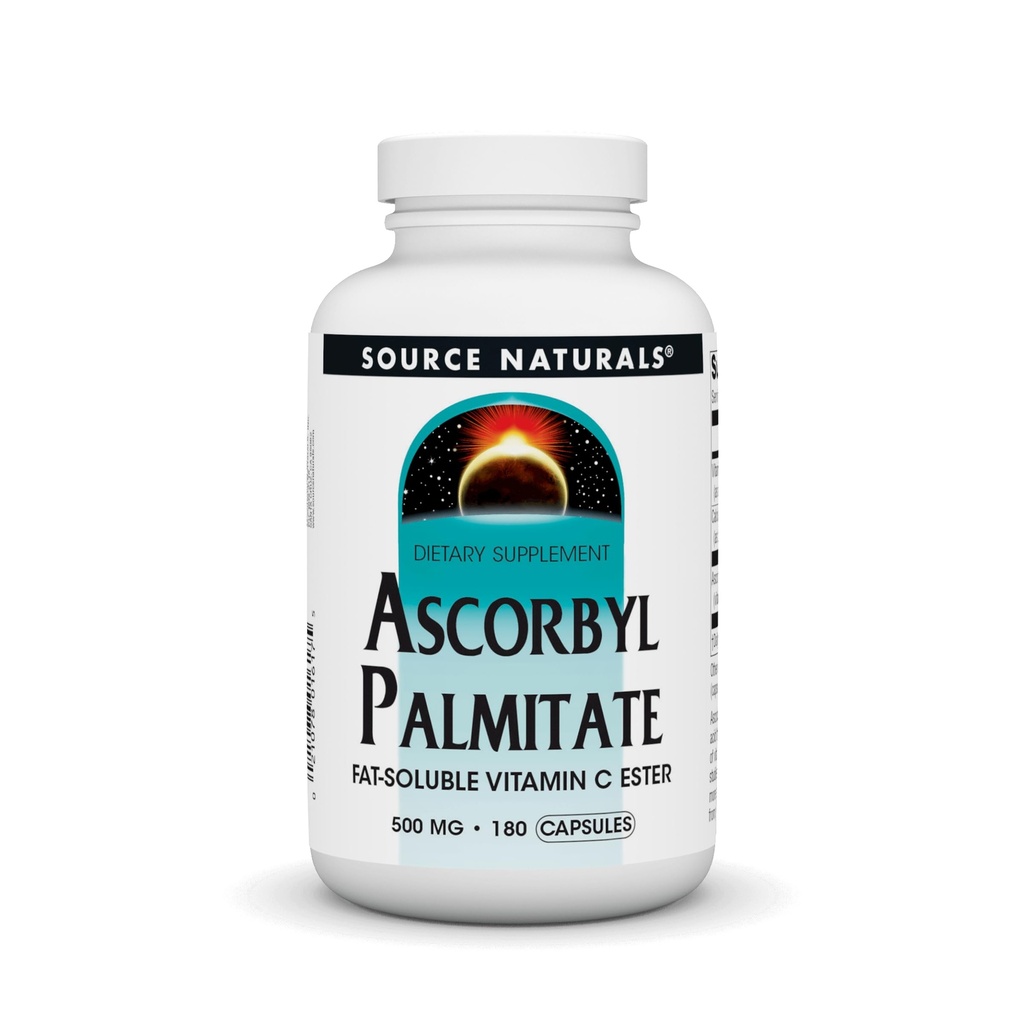 Vir Naturals Askorbil Palmitate 500mg Maščobne soli Vitamin C Ester dodatek - 180 kapsul