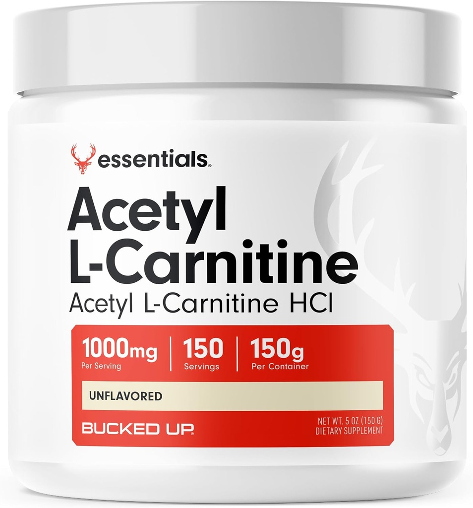 Zbita acetil L-karnitin 1000mg prašek, esencialna (150 serviranja, 150g na posodo)