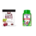 Sila Factor Total Beets Chews with Beetroot & Grapeseed Extract Plus Vitafusion B12 Gummies, 90 Count Cherry Flavor