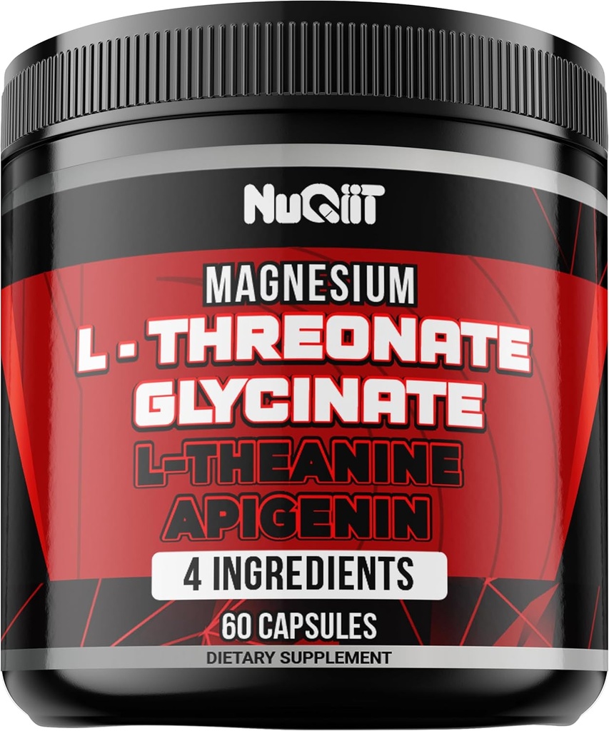 60 kapsul - kapsule magnezijevega L-treonata 500 mg magnezijevega glicinata 500 mg L-teanina 200 mg & apigenina 50 mg - impresivne prednosti za podporo pozitivnega razpoloženja, imunskega sistema, zdravja možganov in fokusa
