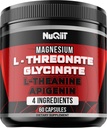 60 kapsul - kapsule magnezijevega L-treonata 500 mg magnezijevega glicinata 500 mg L-teanina 200 mg & apigenina 50 mg - impresivne prednosti za podporo pozitivnega razpoloženja, imunskega sistema, zdravja možganov in fokusa
