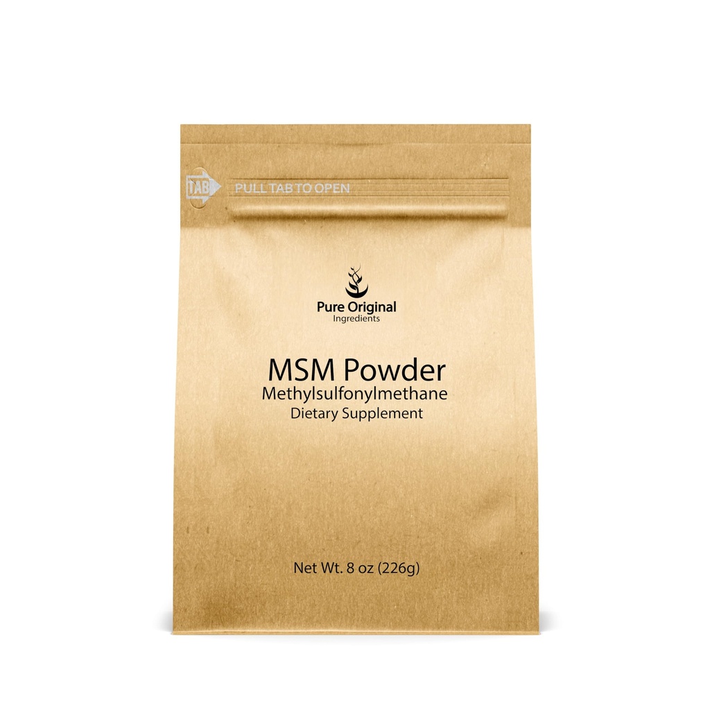 PURE POREKLA SESTAVINE metilsulfonilmetan (8 oz) MSM, naravni žveplo, prehranski dodatek