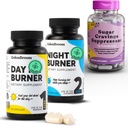 ColonBroom Day & Night Burner dopolnila, tablete za obvladovanje telesne teže (60 strežnice) + sladkor Craving Suppresant - Chromium Picolinate 200mcg (60 obroki), 3 Izdelki