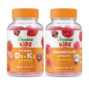 Življenjski Vitamin D3 + Vitamin K2 Otroci + Magnezij Otroci, Gummies Bundle - odličen okus, Vitamin dopolnilo, Gluten brezplačno, GSO brezplačno, Žvečljivi Gummy