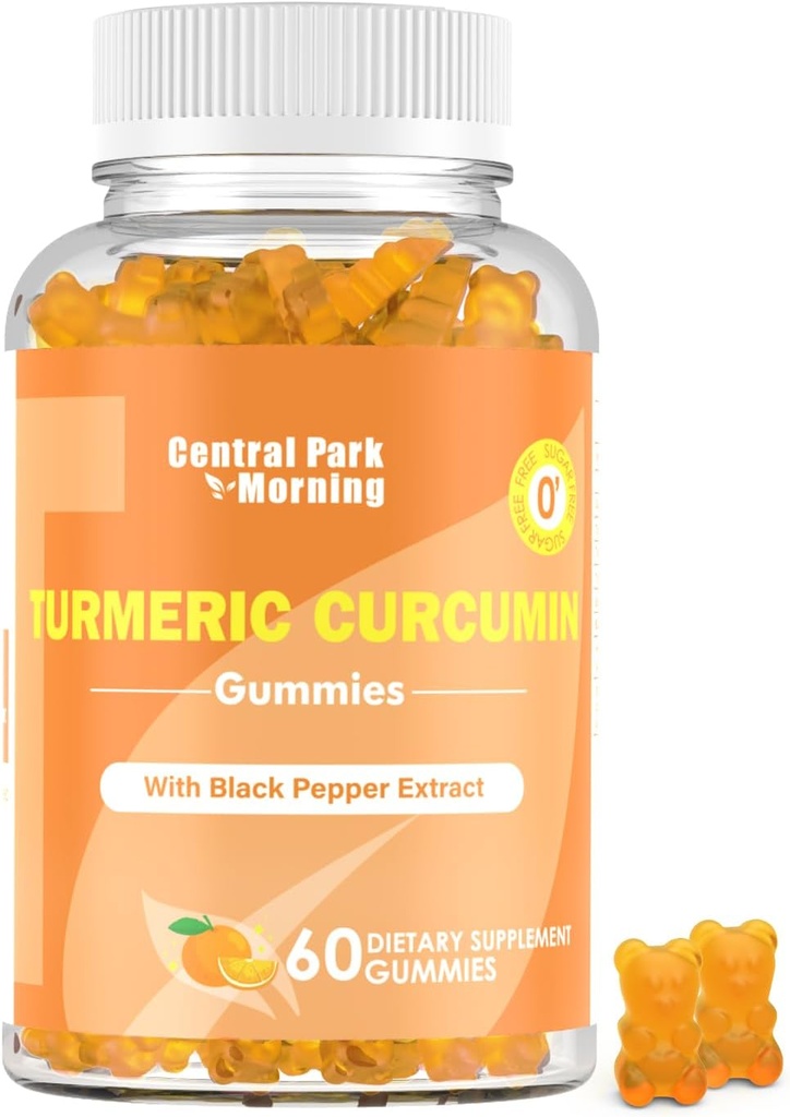 Kurkumin Gummies, ekstra moč skupno podporo Gummies s kurkumin kurkumin, Vegan ne-GMO, Dietary dodatek, 60 Count