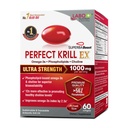 LABO Nutrition Perfect Krill EX, 1000mg Antarktika Krill Oil Omega 3 EPA DHA, Najvišji fosfolipidi (več kot 56 %) z Choline, Astaksantin 
