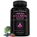 Vitalij Vitamini Vegan Kolagen Booster - s Silico in hialuronsko kislino - Rastlinsko osnovani kolagen dopolnila - Podpira lase, kožo, nohte in sklepe - 60 kapsul