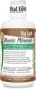 Vital Earth Minerals Humic Minerals – Fulvic Acid Supplement z 70+ Trace Minerals, Elektroliti za regeneracijo in ravnotežje, 32 Oz + 1 Oz pokal