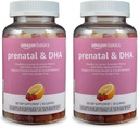 Osnove Prenatal & DHA Gummy, Rasberry & Lemon Flavor, 90 Število (Prej Solimo) (Pack z 2)
