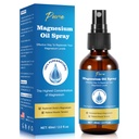 Čisto magnezijevo olje Spray,Magnezij Spray,Magnezij olje za noge, Magnezij steklena steklenica,2 fl oz/60ml, Enostaven za absorpcijo in uporabo