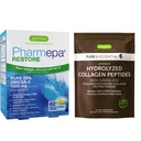 Pharmepa Restore & Advanced Hydrolyzed Kolagen Peptides Bundle, 1000mg Pure EPA Omega-3 ribje olje & 100% travma Fed govejega kolagen beljakovin v prahu, z Igennus