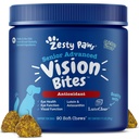Zesty Paws Eye Supplement za pse - Vidna podpora z antioksidanti & Omega 3 Maščobne kisline - 90 žveči