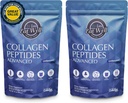 EAT WELL PREMIUM HRANE Kolagen Peptidi v prahu Beljakovine 45 Servisi, 16oz, kolagen za podporo koži, kosteh in sklepih, Grass Fed Collagen tipa I in III (45 servingov (Pack of 2), nearomatizirana)