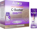Aurora Nutrascience Ultra Liposomni imunski sistem C-Buster Podpora, Vitamin C, Vitamin D, Cink, Bezgove jagode, Pelargonium, Vitamin K & Ginseng, 30 Packets, 10 ML