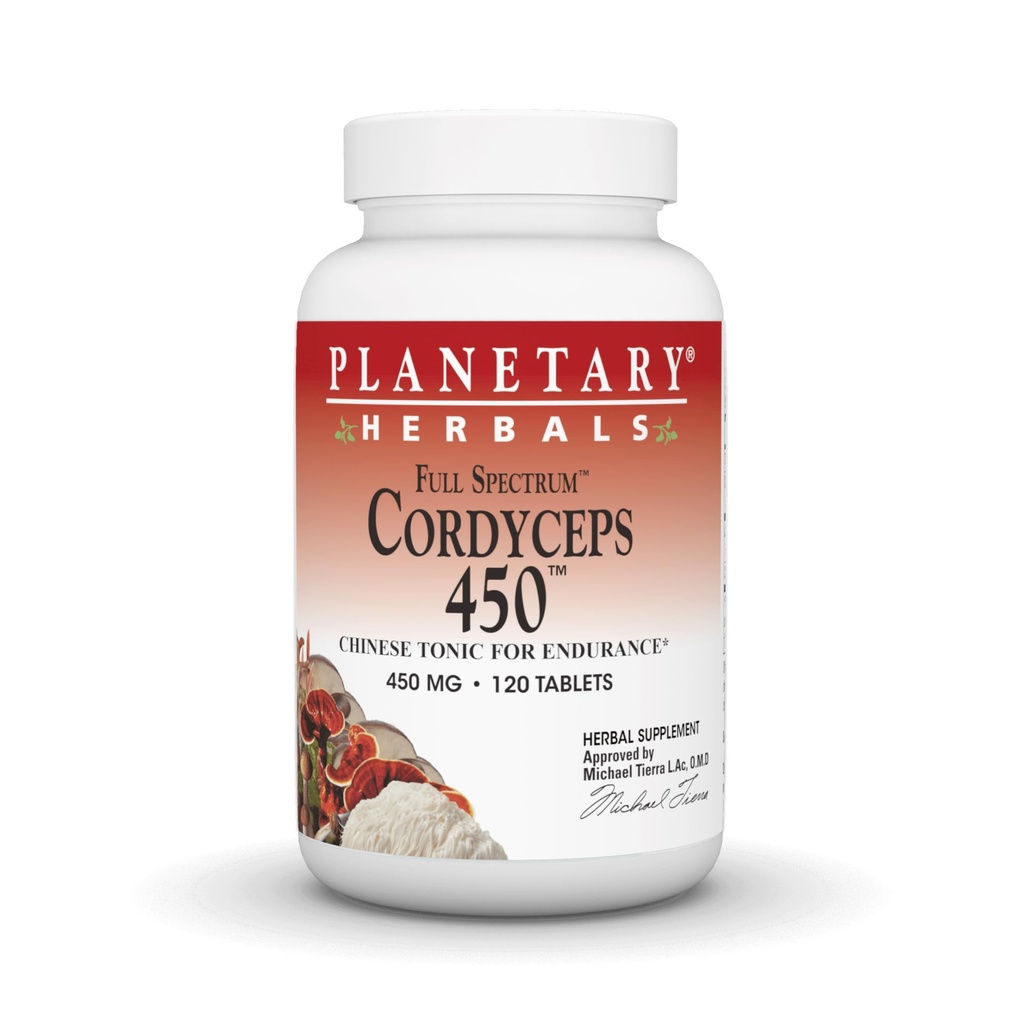 Planetarna zelišča Cordyceps 450 Polni spekter, kitajski tonik za vzdržljivost