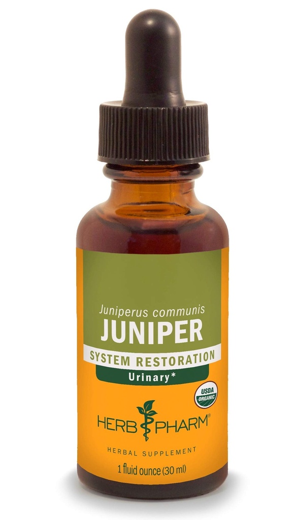 Herb Pharm Certified Organic Liquid Extract za podporo urinarnega sistema Juniper 1 Fl Oz