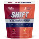 Real Ketones BHB Exogene Ketones Drink Mix Packets Keto Elektroliti Powder Packets No Sladkor s 4 Glavnim napenjanje Elektroliti Plus Hidrating Patented Keto BHB - 7 Count Breach, Mixed Berry