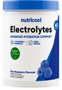 Nutricost Elektrolitski kompleks Powder (60 strežnice, modra malina) - Hidracija dodatek pijača Mešamo z vitamini in minerali