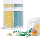 Ekstra velik dodatek Organizator in prenosljiv primeru tablete z 8 Kompartmenti Dvojni plasti Medicina Dispenser Mesečni vitamini Organizatorji Tablete steklenica,Previdno