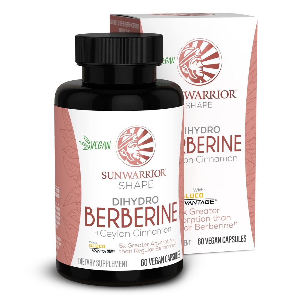 Sunwarrior Berberine dopolnilo Ceylon Cinamon dihidroberin Kapsule 60 Štetje steklenica 30 Serving