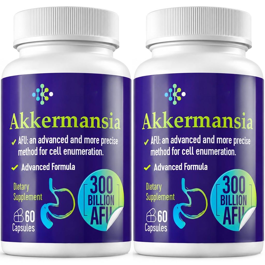 300 milijard AFU Akkermansia Probiotik za ženske in moške, Akkermansia Muciniphila za več GLP-1 proizvodnje, Prebavne, Gut & Imune, Gut Digestive Lining funkcijo, 120 število