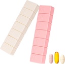 sanderala 2Pack tedenske tablete organizator,Extra velike 7 dni tablete primeri potovalne dnevne tablete škatla za ribje olje, kalcijeve tablete dopolnila in druge vitaminske tablete