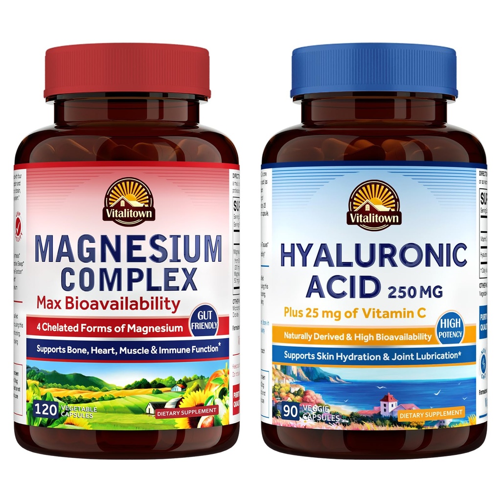 Vitalitown Magnezij + hialuronska kislina Bundle