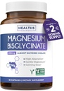 Visoka absorpcija Magnezijev bisglicinat Kapsule - klinično potrjen pufer in kelirani magnezij dopolnilo - 1 Dnevna Veganska kapsula z laboratorijsko preverjeno nežno 200 mg postrežbo (2 mesecska zaloga)