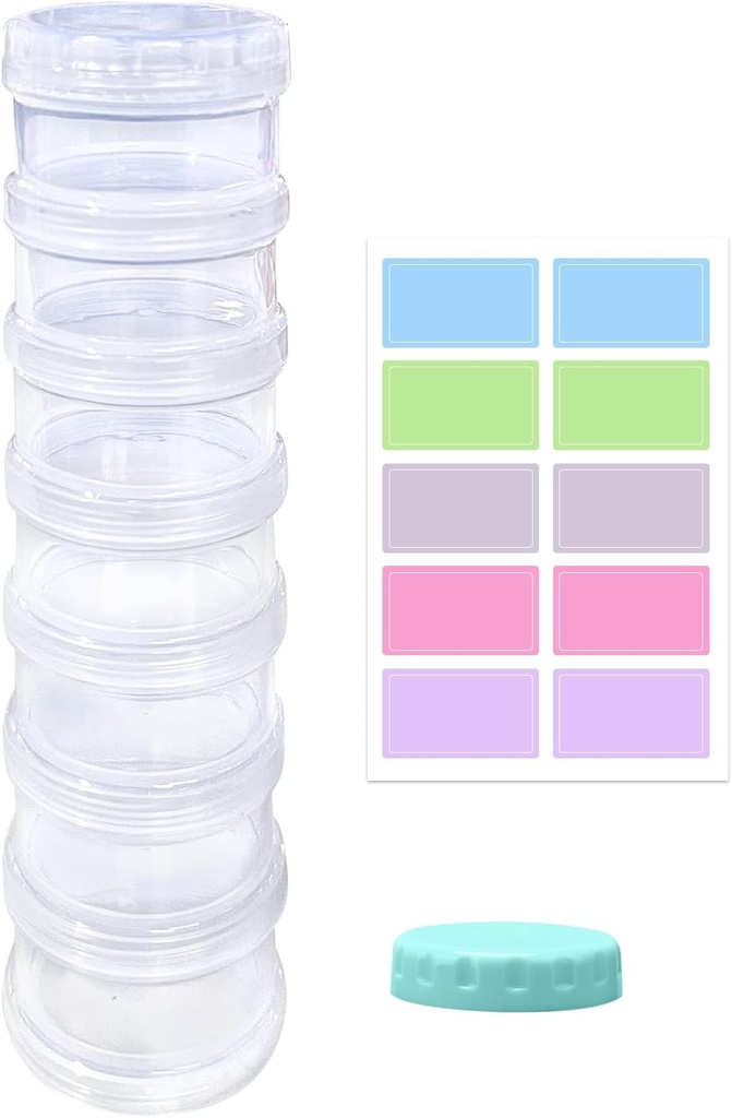 7 Day tablete Organizator primera Stackable tedenski dodatki Vitamini Tablete Imetnik Dispenser Velika jasno prozorno z ekstra Lid