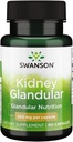 Swanson Raw Ledvice Glandularna 500 miligramov 60 kapsul