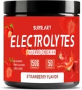 Elektroliti v prahu Brez sladkorja Brez ogljikovih hidratov, Keto Daily Electrolyte Drink Mix, Kalij & Sol Hidracija v prahu Elektroliti Zero Calorie Sugar Brez elektrolita v prahu, Jagoda 50 Serving