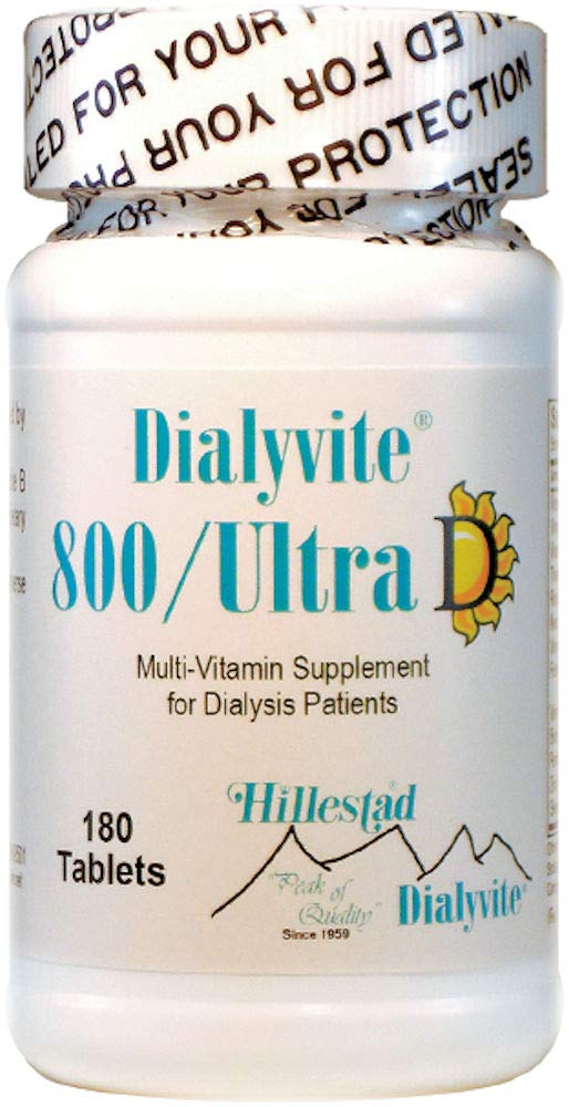 Dialyvite 800 Ultra D steklenica z več vitamini - 180 tablet