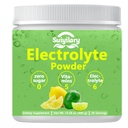 Elektroliti v prahu brez sladkorja, mešanica elektrolitskega alkohola, 5 vitaminov in 6 elektrolitov, keto prijazen, kalij in sol, hidracija brez sladkorja v prahu, limonska aroma 300g