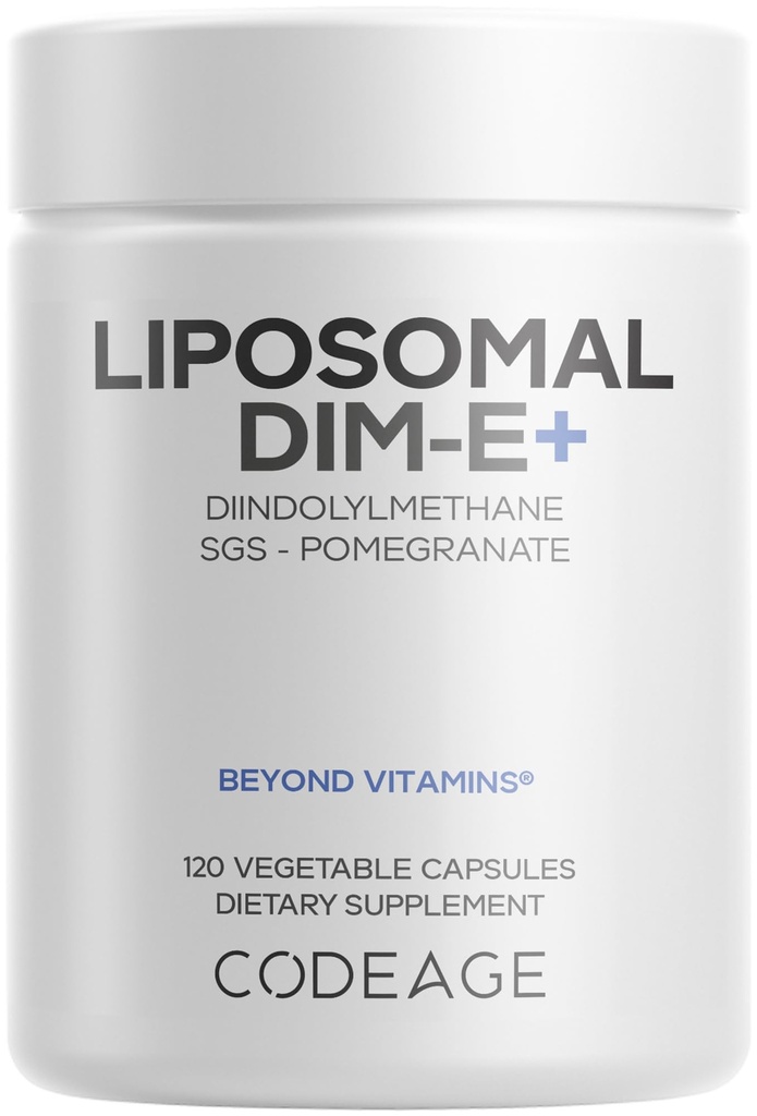 Koda Liposomski DIM dodatek - 4 Meseci Dobava DIM vitaminov in SGS, Granatno jabolko, Brokoli, Vitamin E Izomeri Tokoferoli Alfa Beta Gama Delta - Liposomska formula - Gluten-free - 120 kapsul