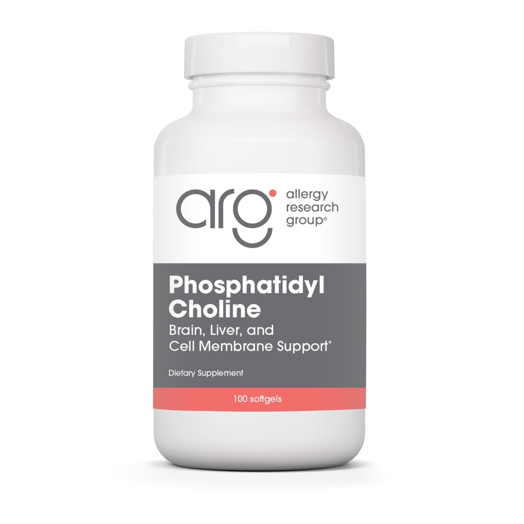 Alergija Raziskovalna skupina Fosfatidil Choline Supplement - Lecitin kapsule, Prebavne encime za jetra, Debelost Prebavna podpora, Choline dopolnila za maščobnih jeter, 1540mg Mehkužci - 100 Število