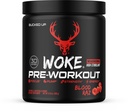 Pritrjena - Woke - VISOKA STIM Pred vadbo - Najboljši okus - Fokus Nootropic, Pump, Moč in rast, 30 Serving (Krvavi Raz)