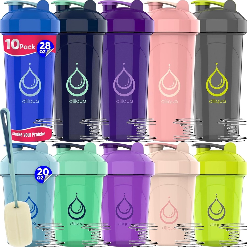 10 PAKIRANJE, Shaker steklenice z žico Whiski za proteinske mešanice 