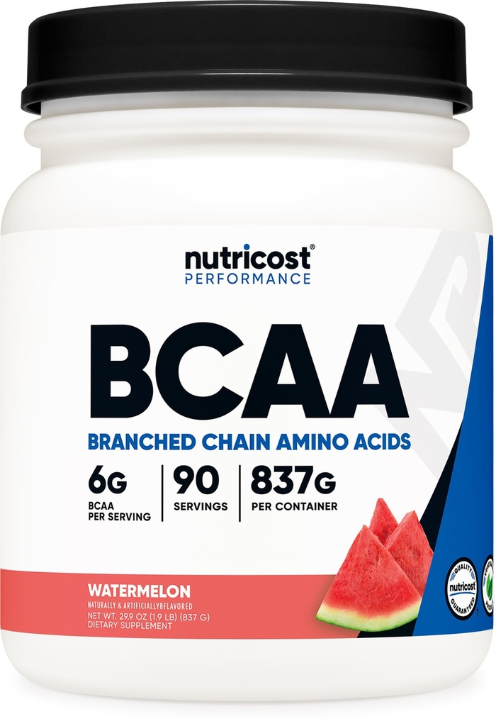 Nutricost BCAA prašek (Watermelon, 90 serv) - Optimalno razmerje 2:1:1