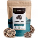 Organic Turkey Tail Mushroom Powder Supplement Extract 100g | Trametes Versicolor Fruiting Body | ≥50% Beta-D-Glucans | 60 Servings of 1,660mg | Supports Immune & Digestive Wellness