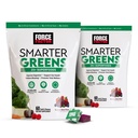 FORCE FACTOR Smarter Greens Superfood Chews, 2-pack, Greens in Superfoods s probiotiki, antioksidanti, in Fiber, Greens dodatek za podporo digestion, dušikov oksid, in energije, 120 Soft Chews