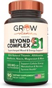 rast vitamina Beyond B1 Complex - Allithiamine Natural Vitamin B1 dodatek z Essential B-vitamini, tiamin, niacin, biotin, magnezij & več - Podpira energijo, razpoloženje in živčevje - 90 kapsul