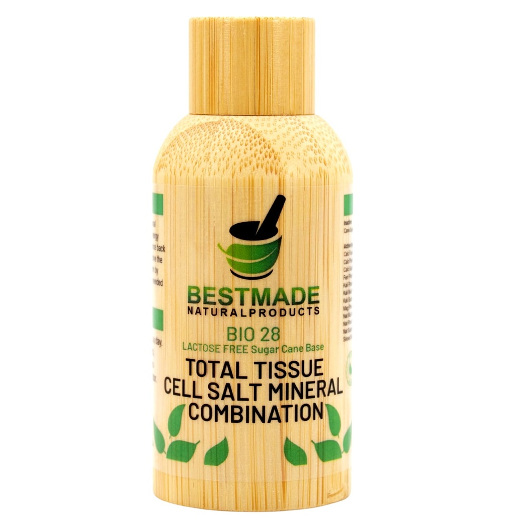 Bestmade skupaj tkiva Cell Salt Mineralna kombinacija, BIO28 Laktoza-Brez - pomaga telo Absorb Hranila, povečuje energijske ravni, izboljšuje vzorce spanja, in obnavlja Vitalnost, Vegan, 350 Pelleti