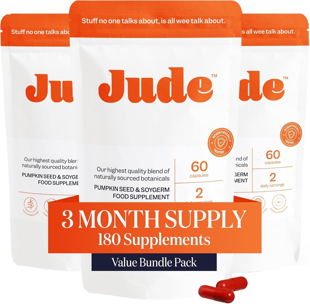 Jude Bladder Control Tablete, Dnevni dodatek, Zmanjšajte puščanja, Relieve Need-to-Go urgence, Izboljšaj spanje, Preaktivne tablete mehurja, 180 Kapsule
