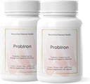 Hranilna naravna zdravje ProbIron - ženski probiotik + železov dodatek Okrepljen z vitaminom C in bakrom - Veganska formula za energijo in prebavljivost Wellness - 60 kapsul