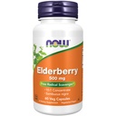 NOW Foods Supplements, Bezgova jagoda (Sambucus nigra) 500 mg, 10:1 koncentrat, 60 Veg kapsule